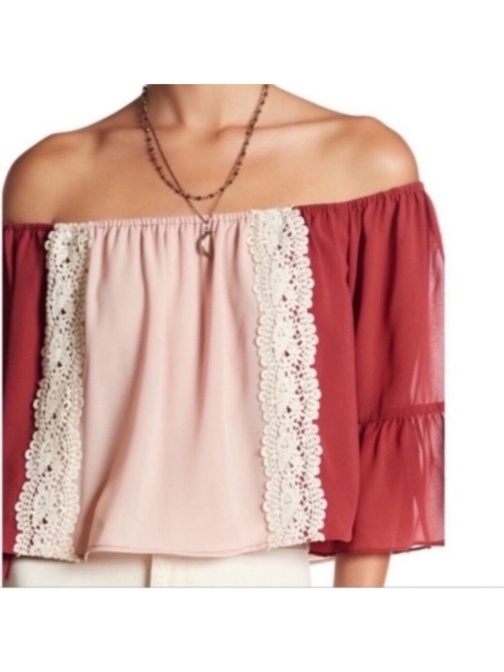 NWT Tularosa Alexa lace off the shoulder top‎